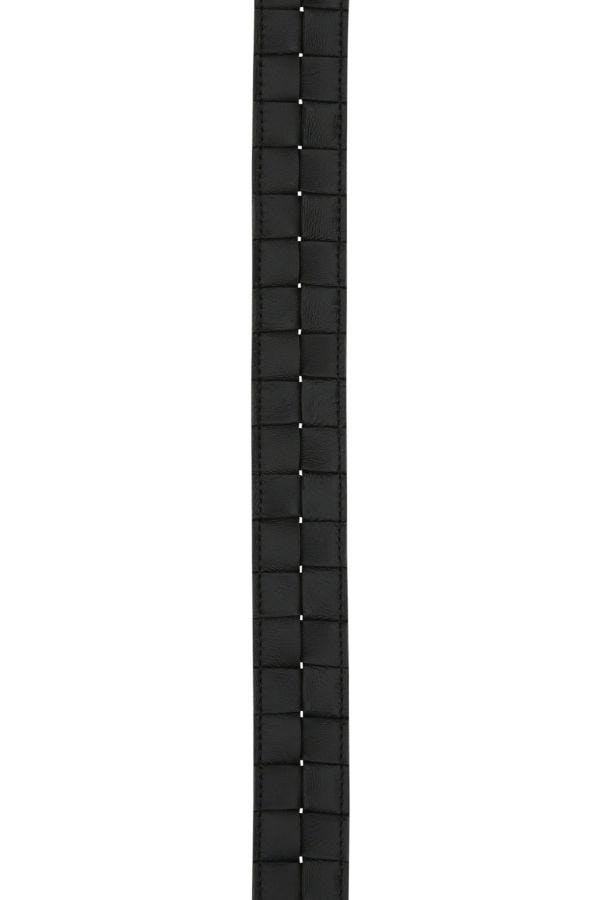 BOTTEGA VENETA | Black leather Maxi Intreccio belt