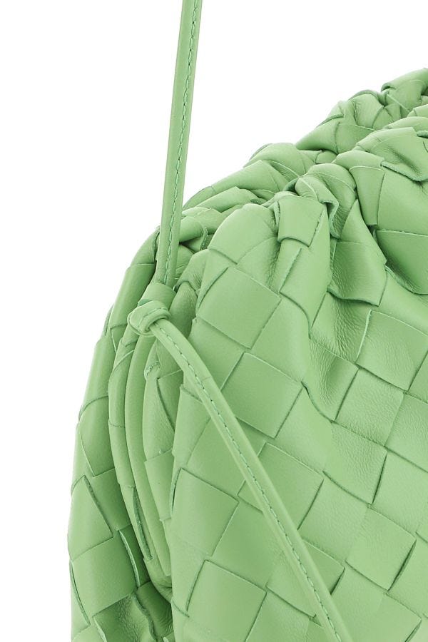 BOTTEGA VENETA | Pastel green leather mini Pouch clutch