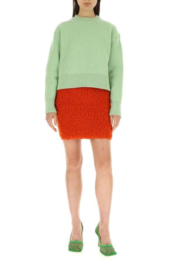 BOTTEGA VENETA | Red wool blend skirt