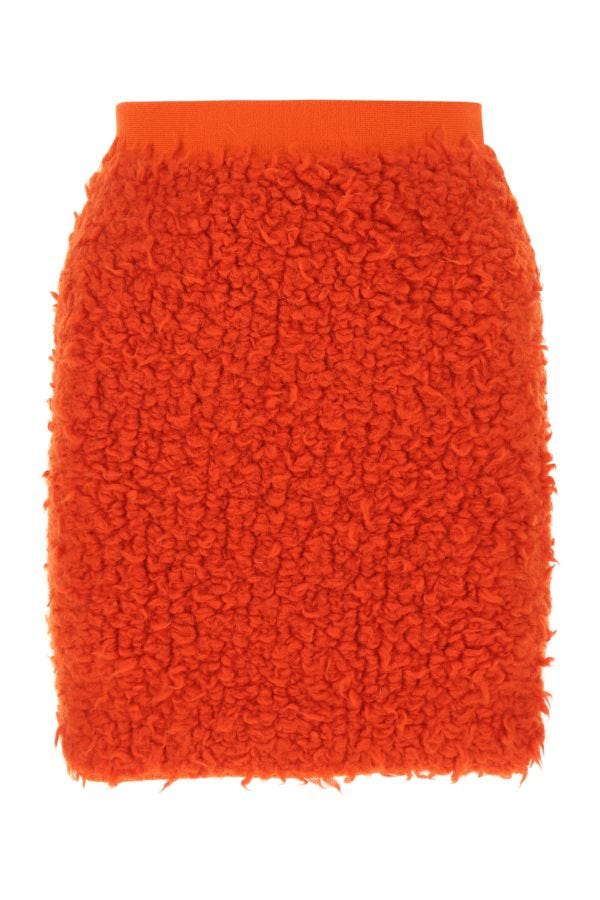 BOTTEGA VENETA | Red wool blend skirt