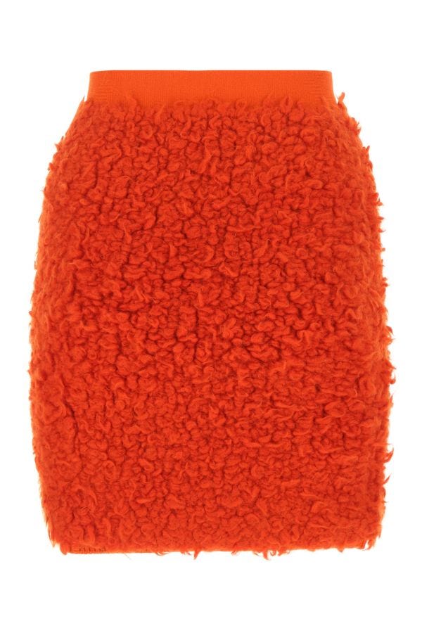 BOTTEGA VENETA | Red wool blend skirt
