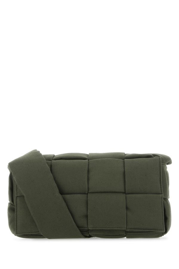 BOTTEGA VENETA | Olive green Padded Tech Cassette crossbody bag