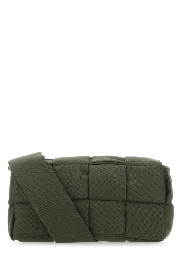 BOTTEGA VENETA | Olive green Padded Tech Cassette crossbody bag