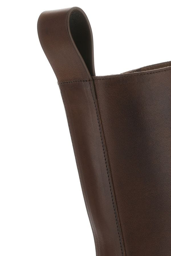 BOTTEGA VENETA | Brown leather Lug ankle boots