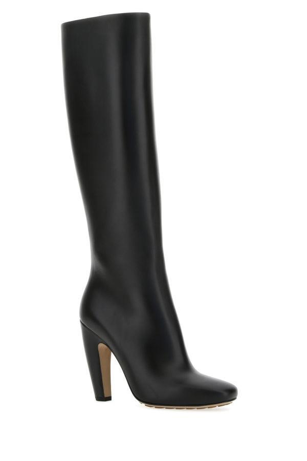 BOTTEGA VENETA | Black leather Canalazzo boots