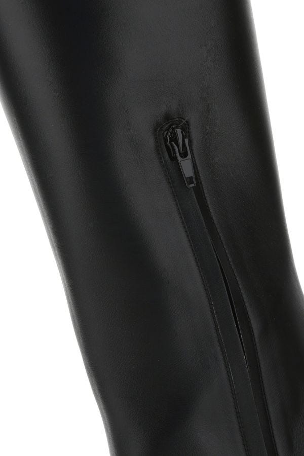 BOTTEGA VENETA | Black leather Canalazzo boots