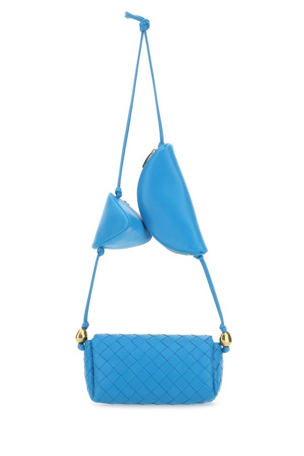 BOTTEGA VENETA | Turquoise leather crossbody bag