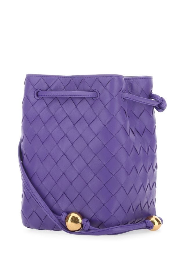 BOTTEGA VENETA | Purple leather bucket bag