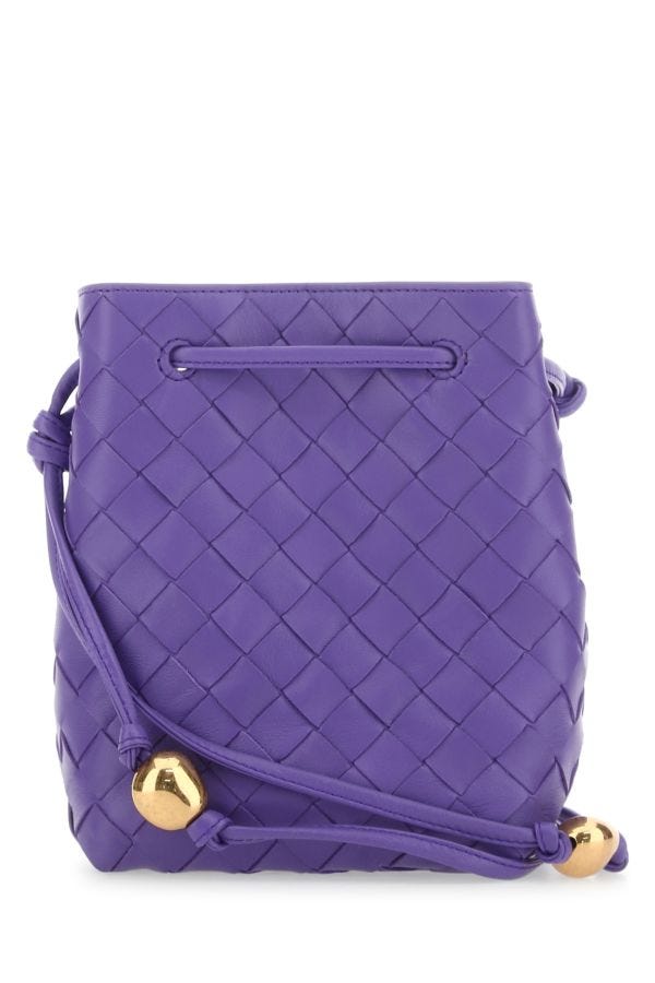 BOTTEGA VENETA | Purple leather bucket bag