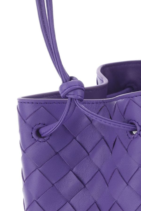 BOTTEGA VENETA | Purple leather bucket bag
