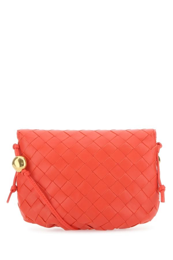 BOTTEGA VENETA | Coral leather crossbody bag