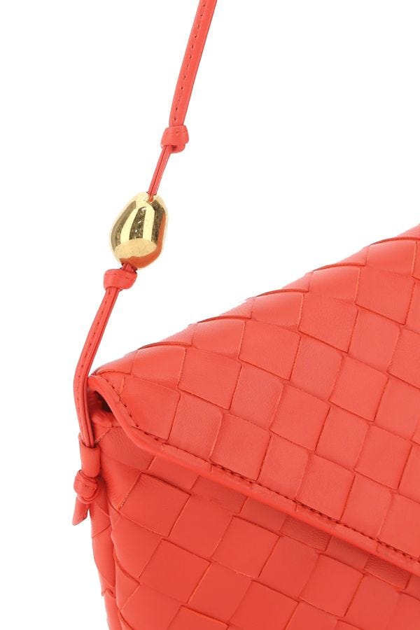 BOTTEGA VENETA | Coral leather crossbody bag
