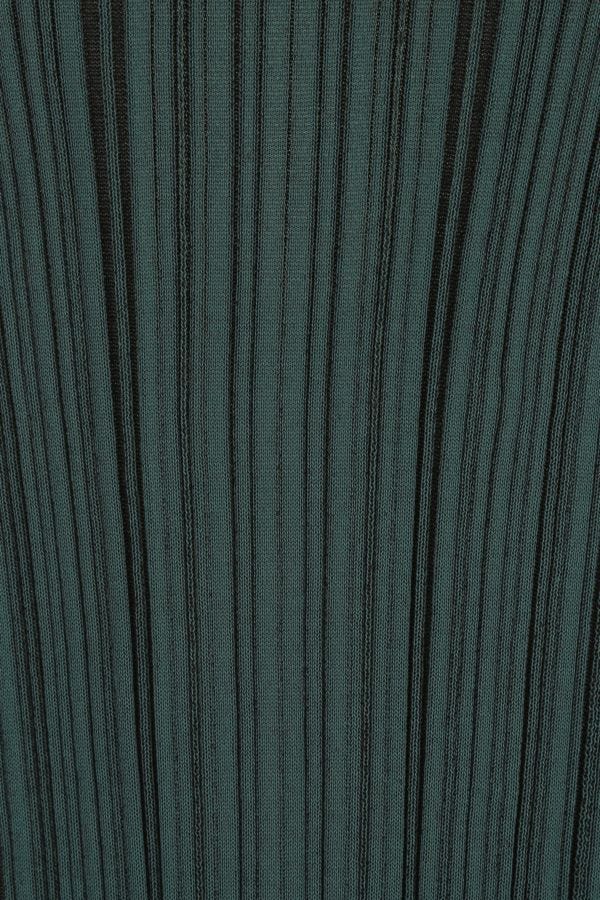 BOTTEGA VENETA | Bottle green polyester blend mini dress