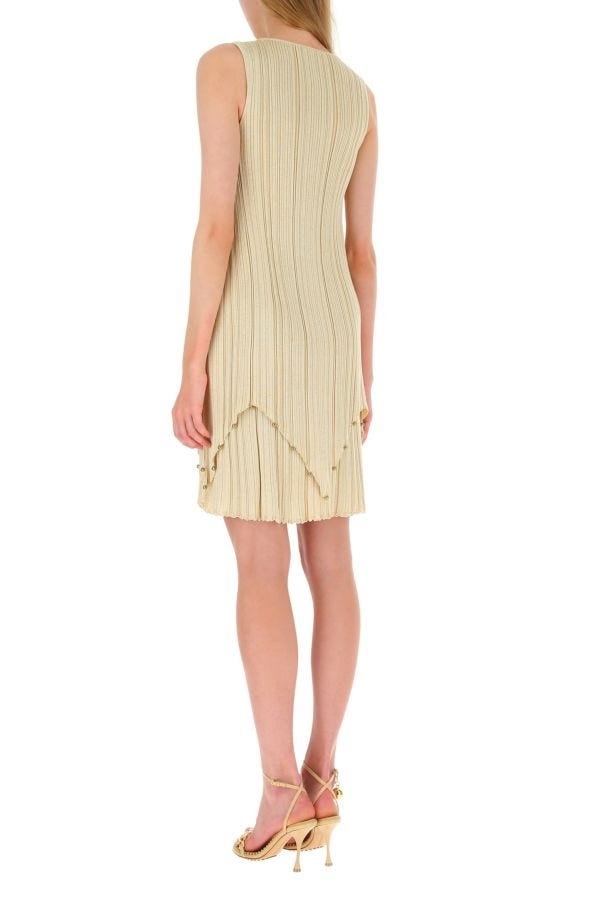 BOTTEGA VENETA | Gold polyester blend dress