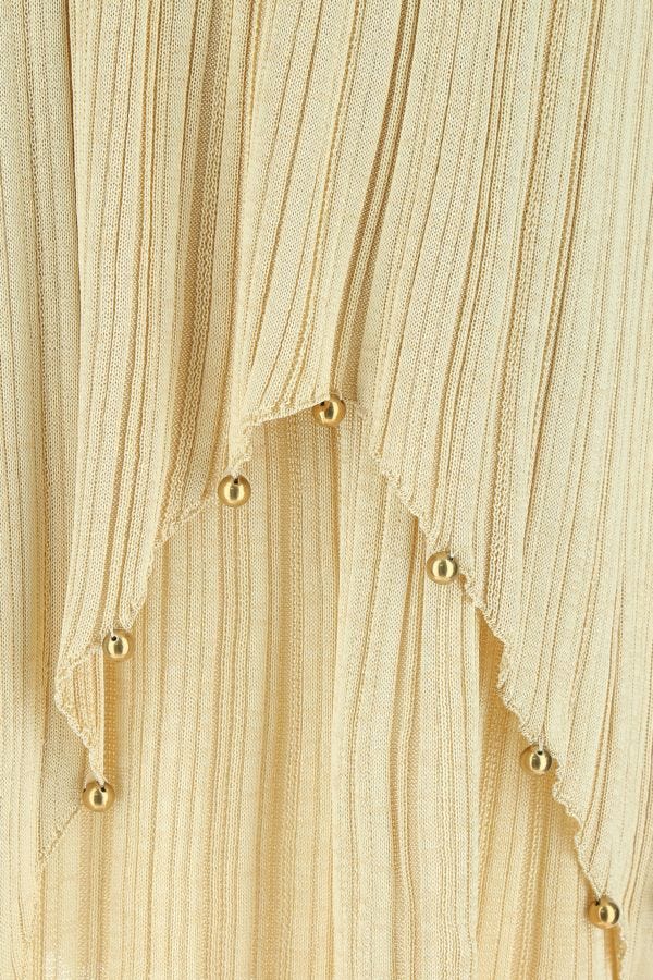 BOTTEGA VENETA | Gold polyester blend dress