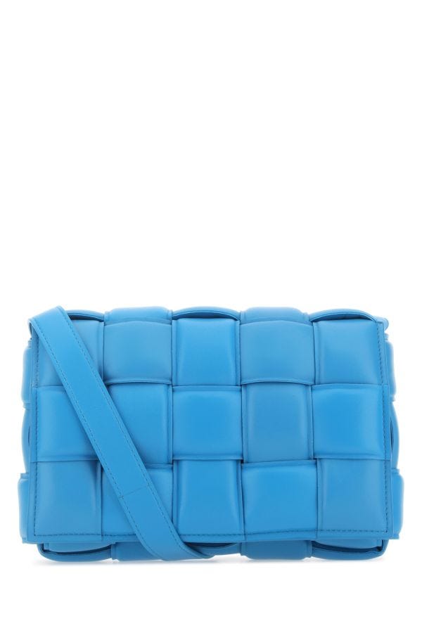 BOTTEGA VENETA | Turquoise nappa leather small Padded Cassette crossbody bag