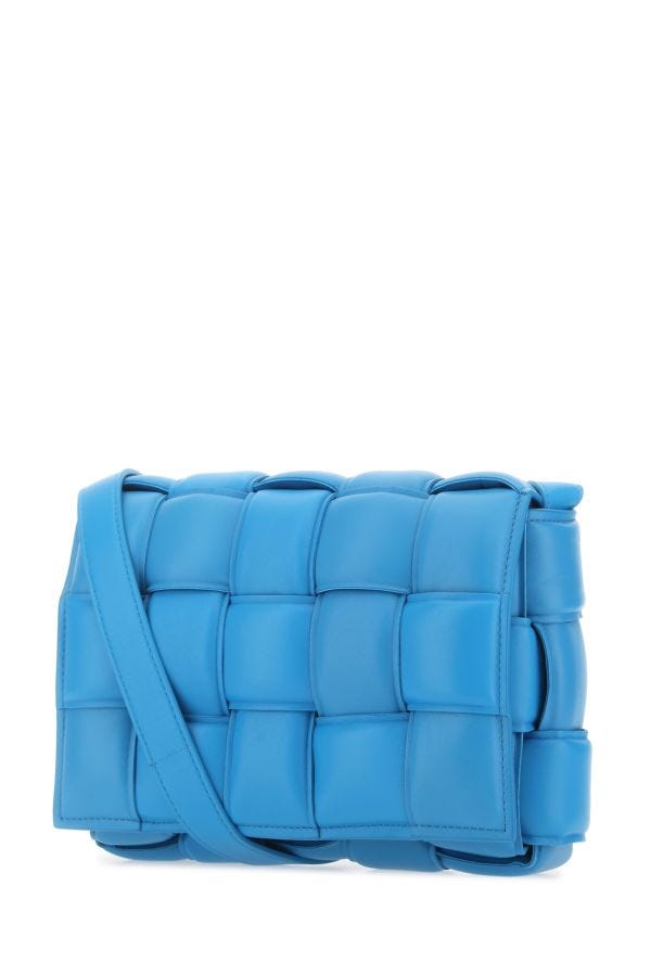 BOTTEGA VENETA | Turquoise nappa leather small Padded Cassette crossbody bag