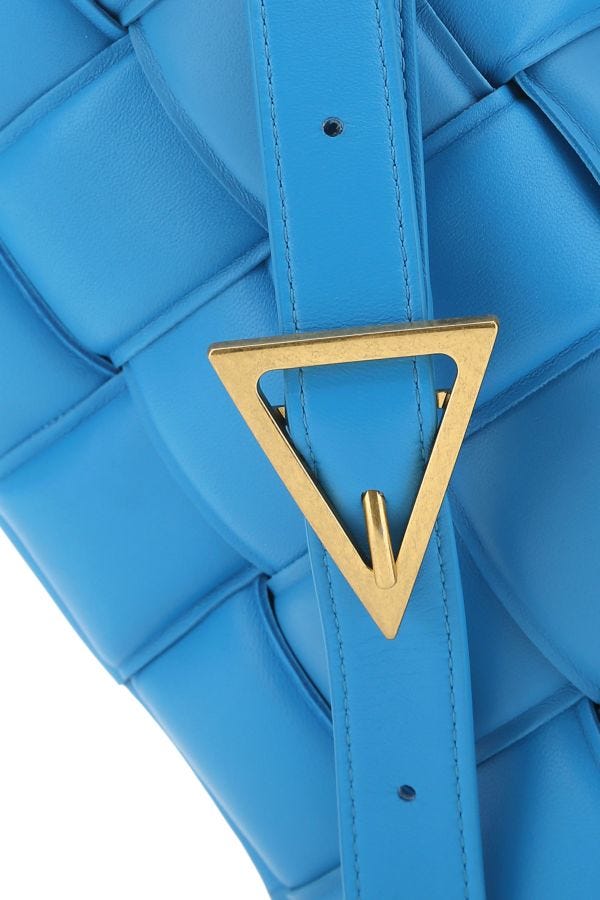 BOTTEGA VENETA | Turquoise nappa leather small Padded Cassette crossbody bag