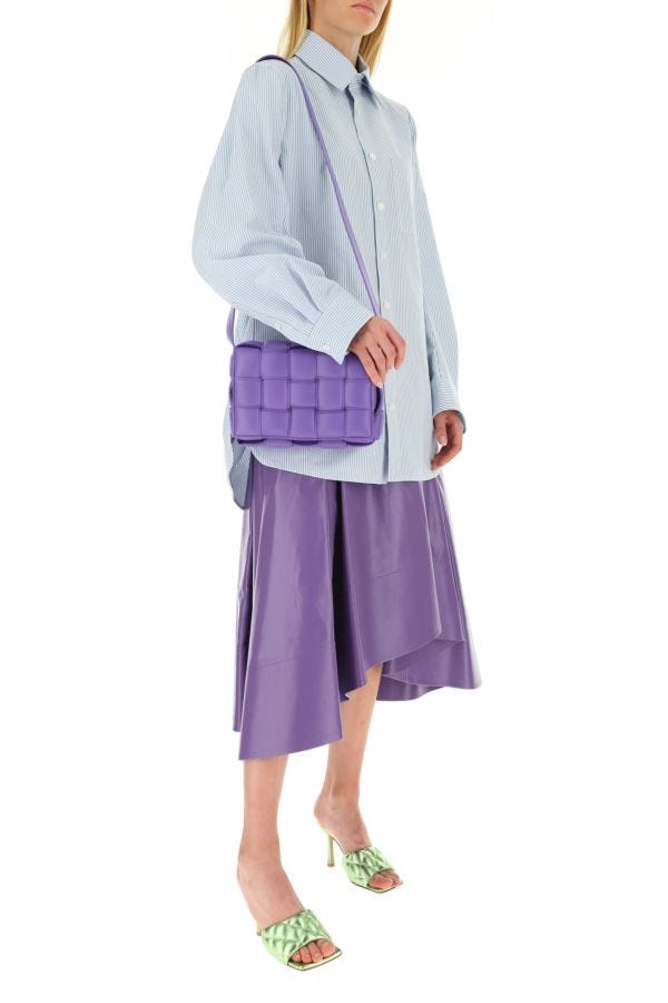 BOTTEGA VENETA | Purple nappa leather small Padded Cassette crossbody bag