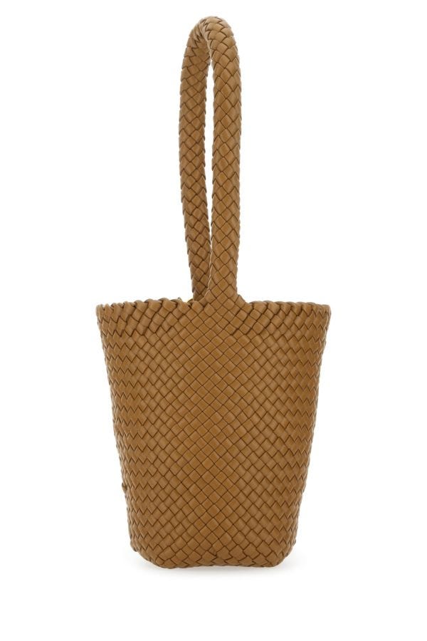 BOTTEGA VENETA | Camel leather medium Kalimero bucket bag