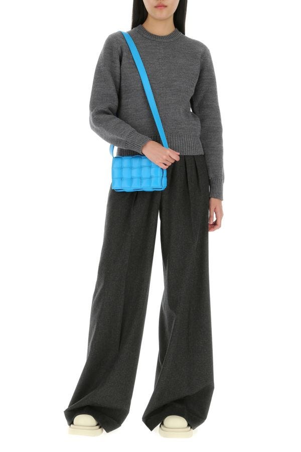 BOTTEGA VENETA | Turquoise nappa leather mini Padded Cassette crossbody bag