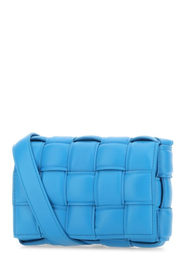 BOTTEGA VENETA | Turquoise nappa leather mini Padded Cassette crossbody bag
