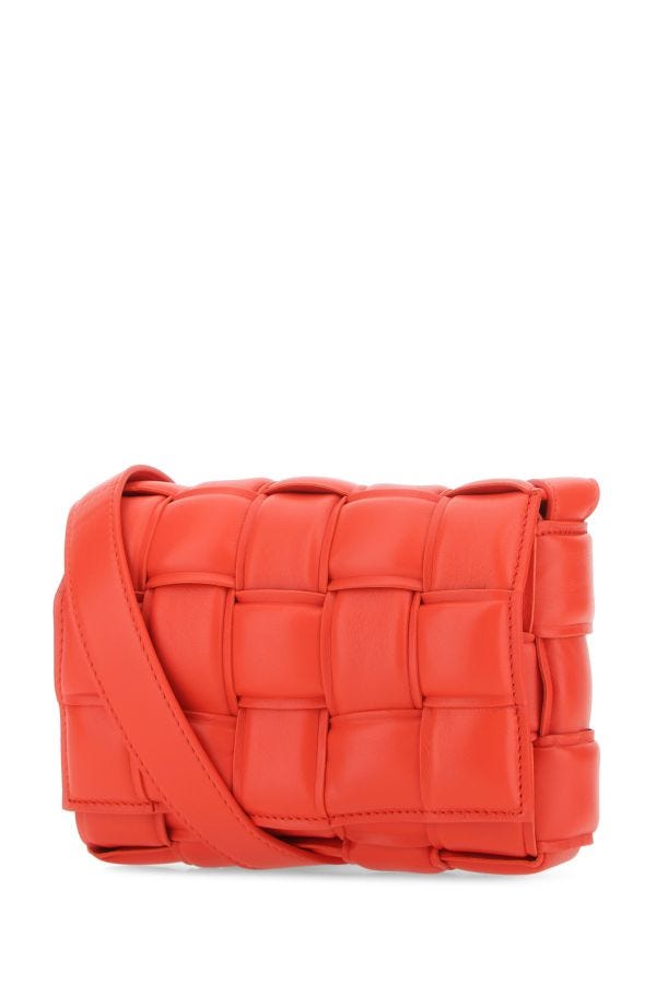 BOTTEGA VENETA | Coral nappa leather mini Padded Cassette crossbody bag