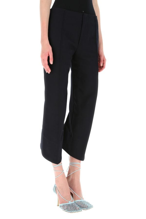 BOTTEGA VENETA | Midnight blue cotton cropped cut pant