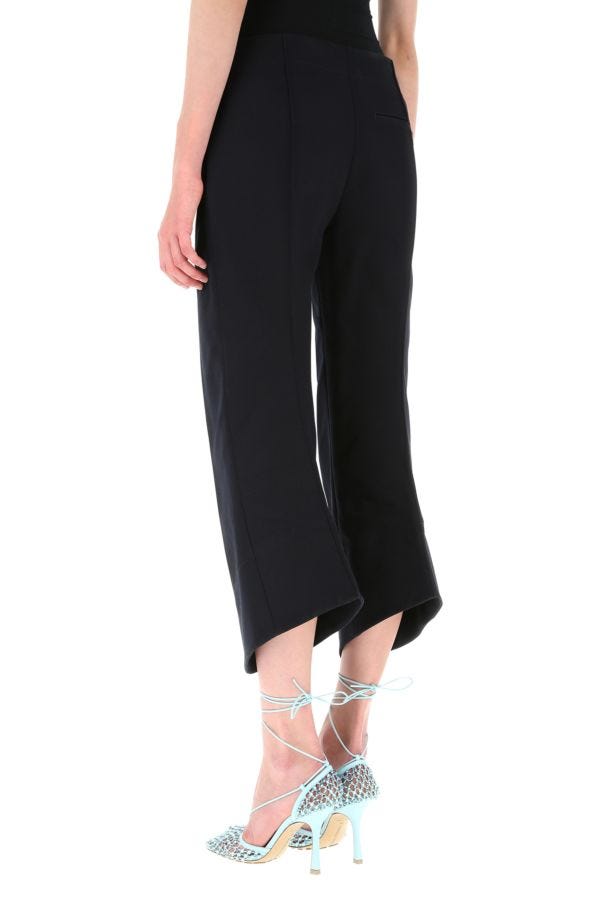 BOTTEGA VENETA | Midnight blue cotton cropped cut pant