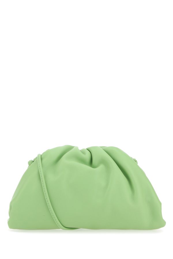 BOTTEGA VENETA | Pastel green nappa leather mini Pouch clutch
