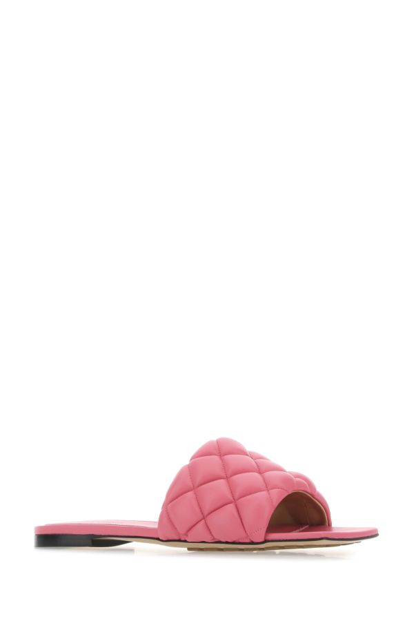 BOTTEGA VENETA | Pink nappa leather Padded slippers