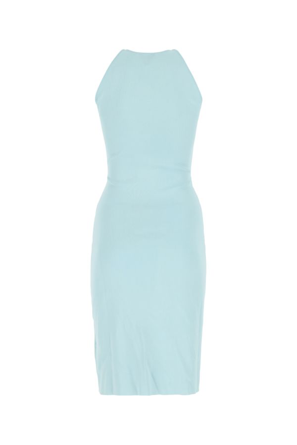 BOTTEGA VENETA | Pastel light blue stretch viscose blend dress