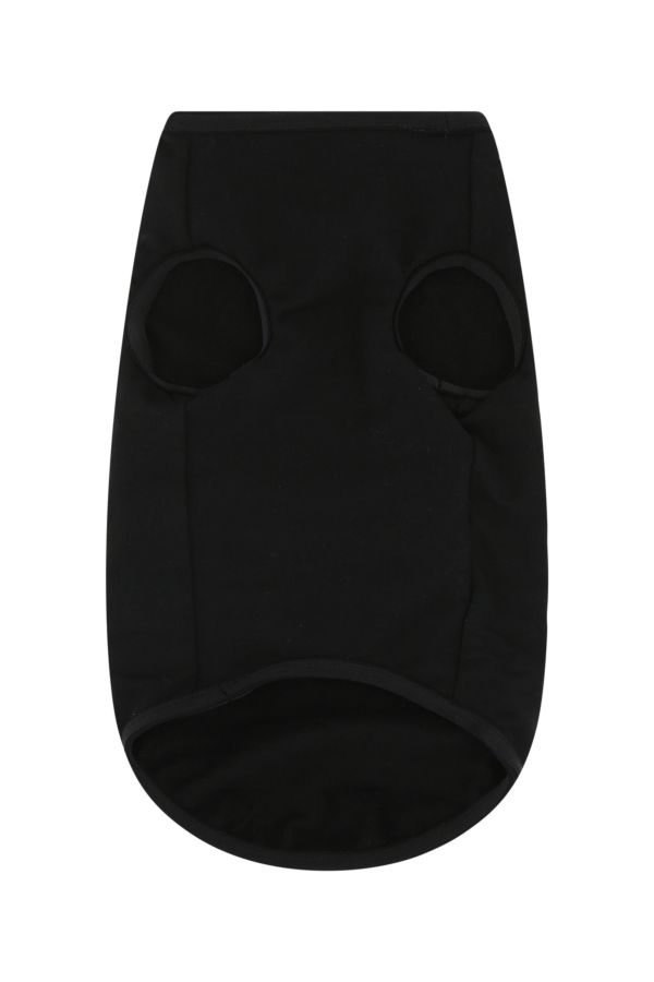 VERSACE | Black stretch cotton dog t-shirt