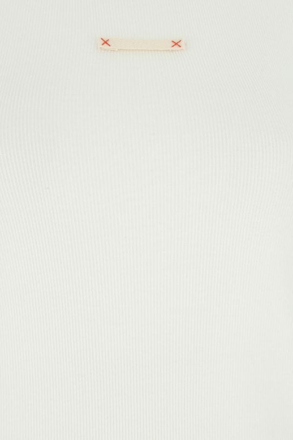 MAISON MARGIELA | White cotton blend t-shirt