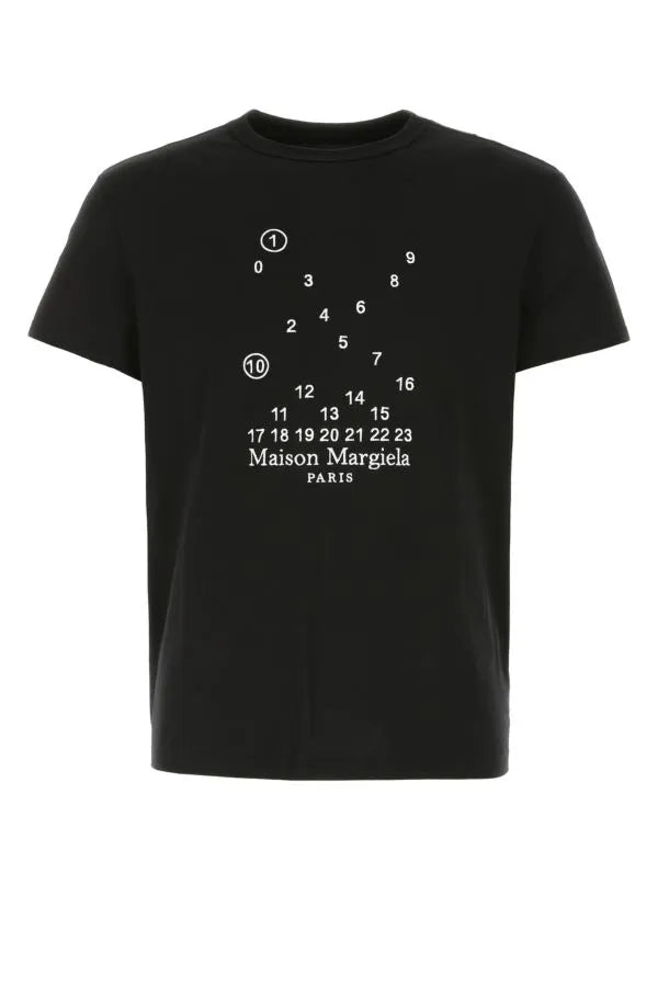 MAISON MARGIELA | 黒のコットン T シャツ