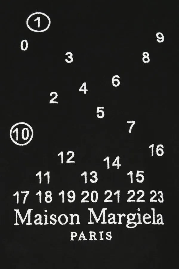 MAISON MARGIELA | 黒のコットン T シャツ