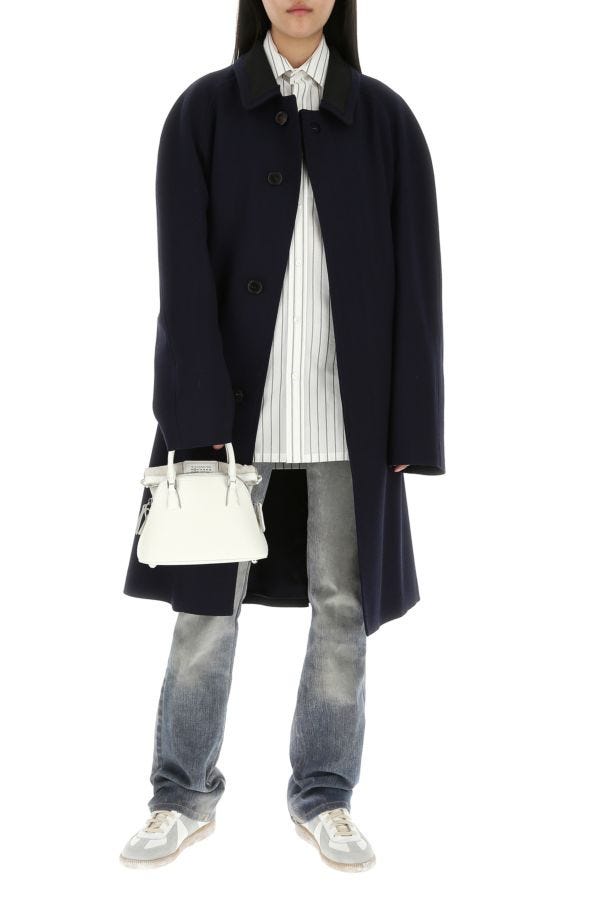 MAISON MARGIELA | Ivory leather micro 5AC handbag