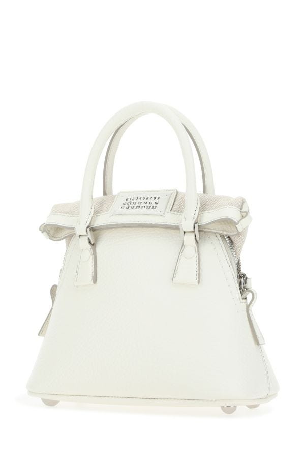 MAISON MARGIELA | Ivory leather micro 5AC handbag