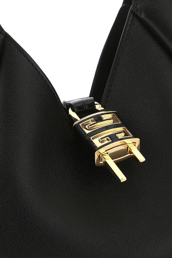 GIVENCHY | Black leather G-Hobo handbag