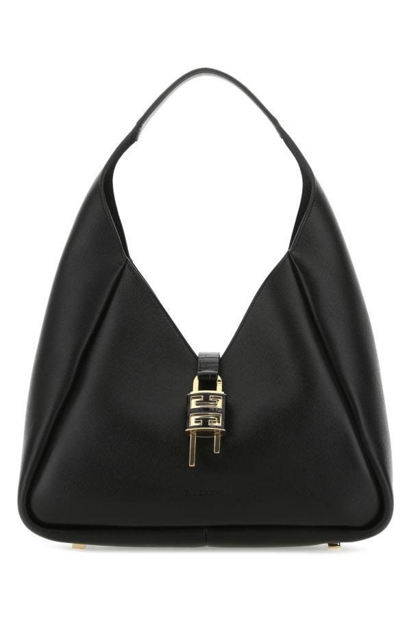 GIVENCHY | Black leather medium G-Hobo handbag