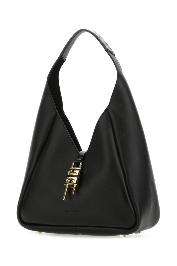 GIVENCHY | Black leather medium G-Hobo handbag