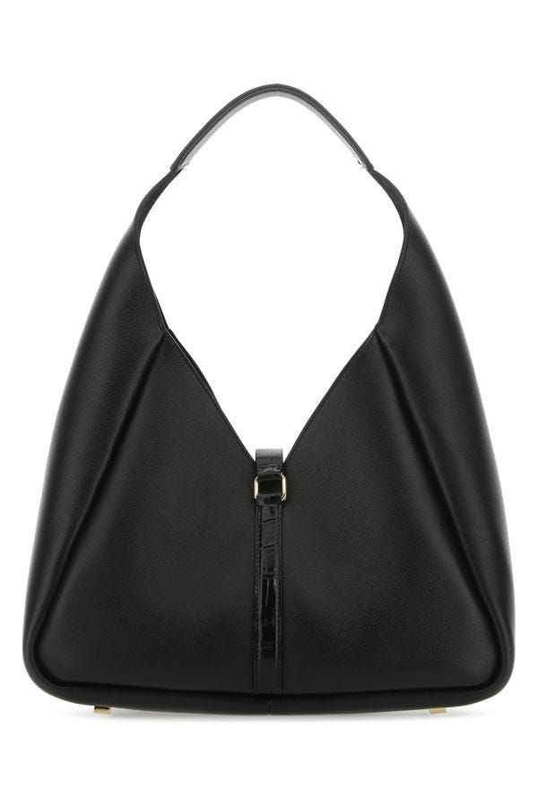 GIVENCHY | Black leather medium G-Hobo handbag