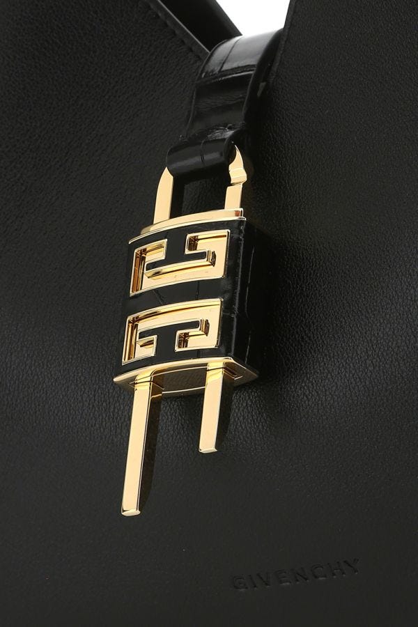 GIVENCHY | Black leather medium G-Hobo handbag