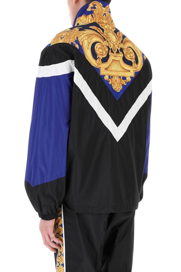VERSACE | Multicolor nylon windbreaker