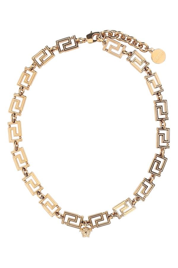 VERSACE | Gold metal Greca necklace