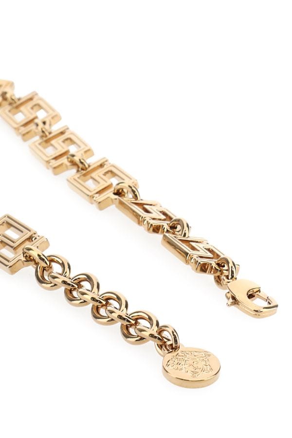 VERSACE | Gold metal Greca necklace