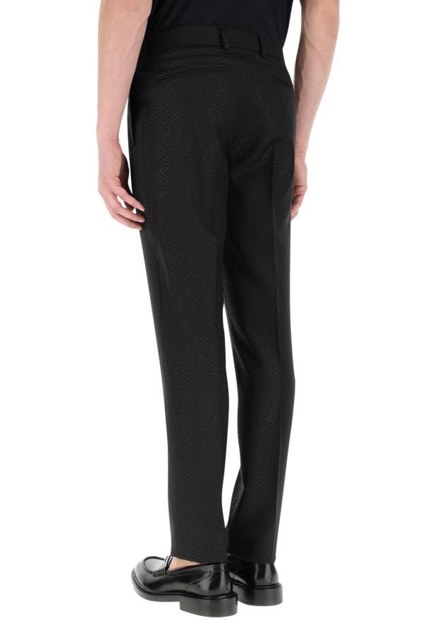 VERSACE | Black wool blend pant