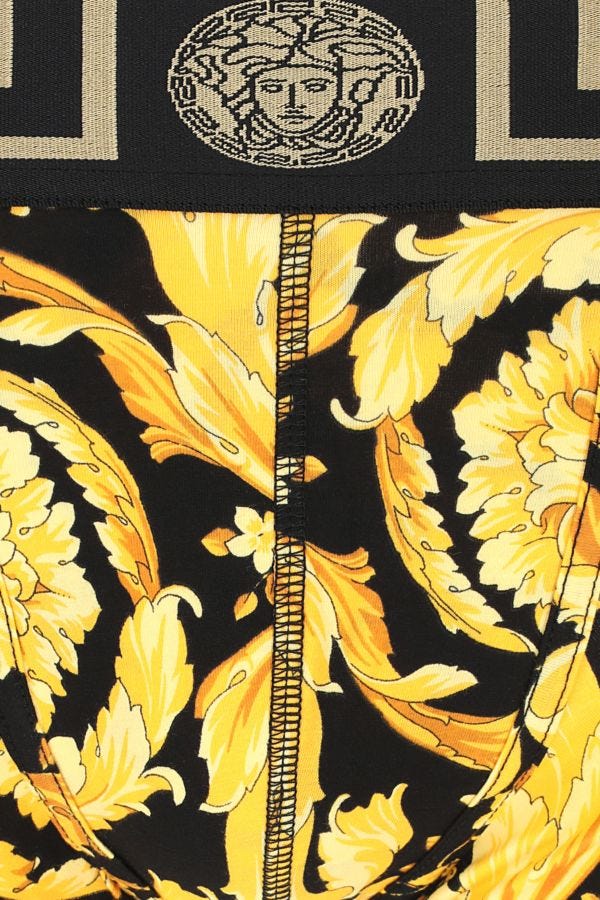VERSACE | Printed stretch cotton boxer