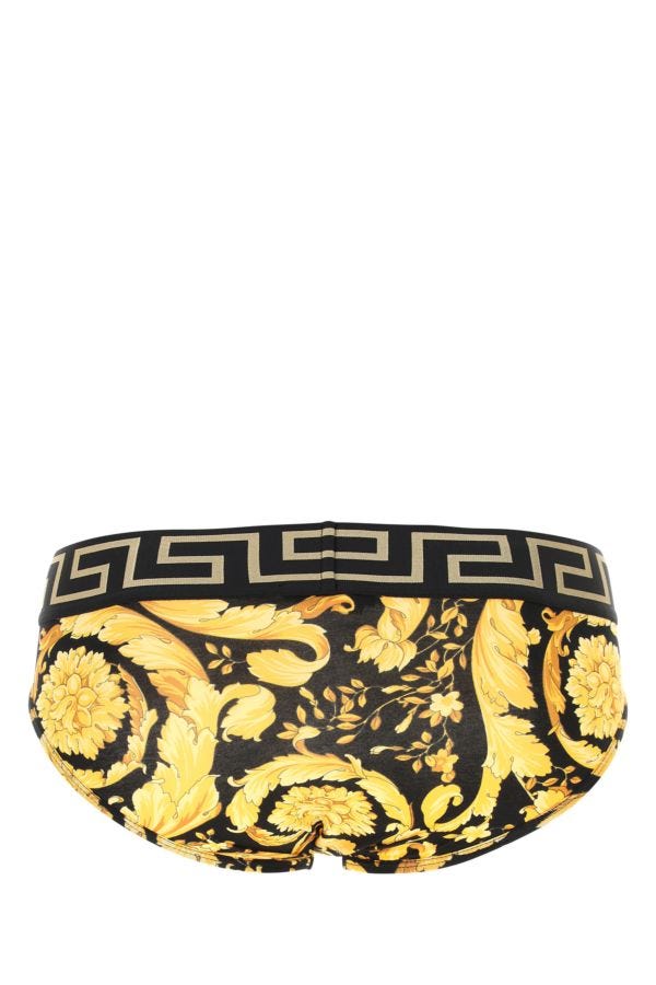 VERSACE | Printed stretch cotton brief