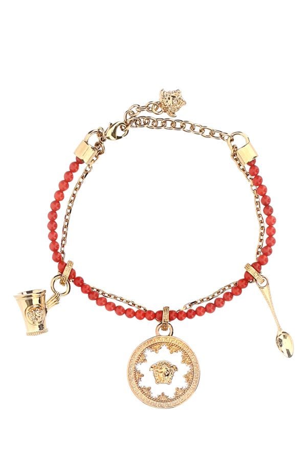 VERSACE | Metal and beads bracelet
